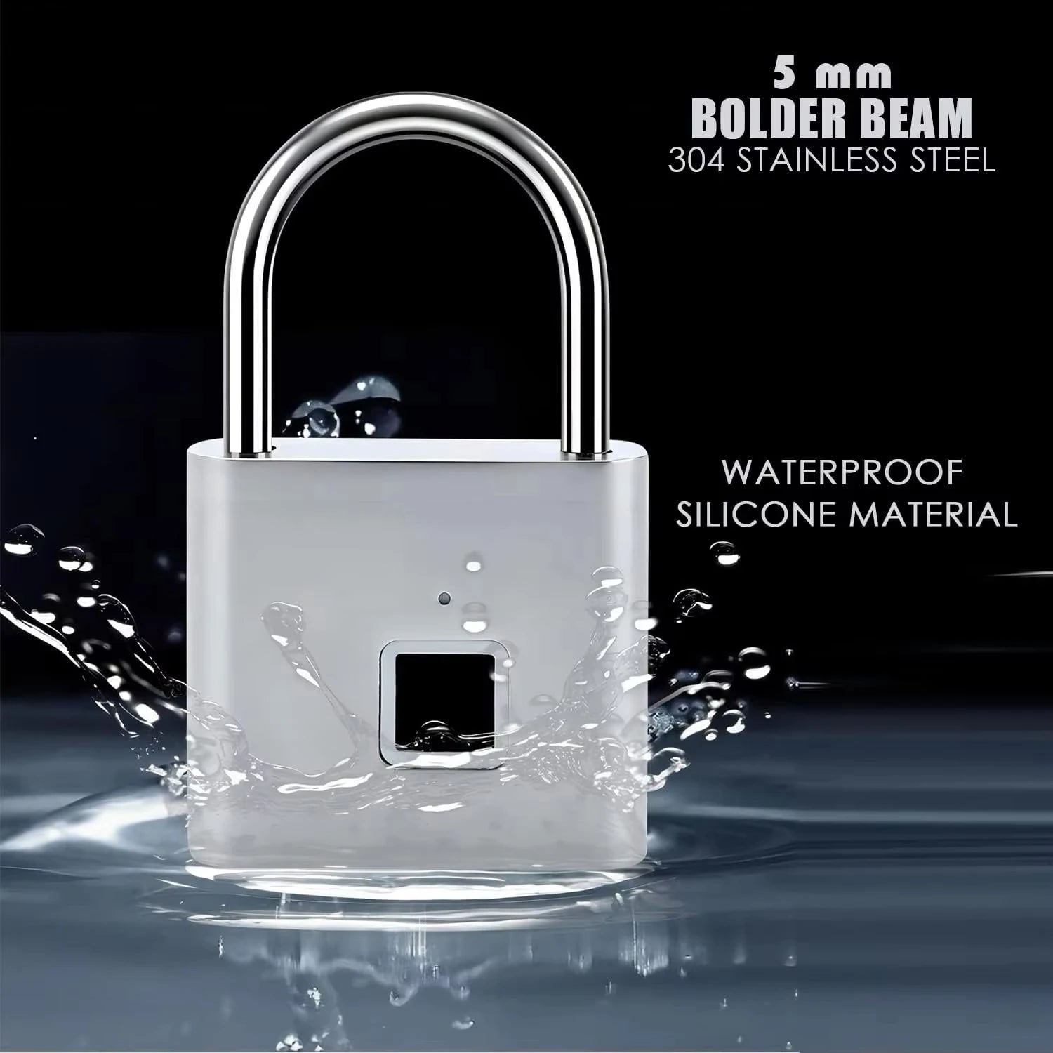 Fingerprint Padlock — Keyless Rain-Resistant Smart Lock