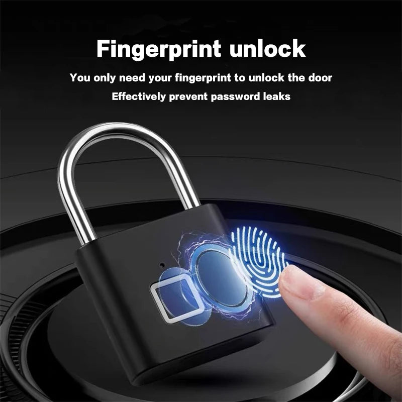 Fingerprint Padlock — Keyless Rain-Resistant Smart Lock