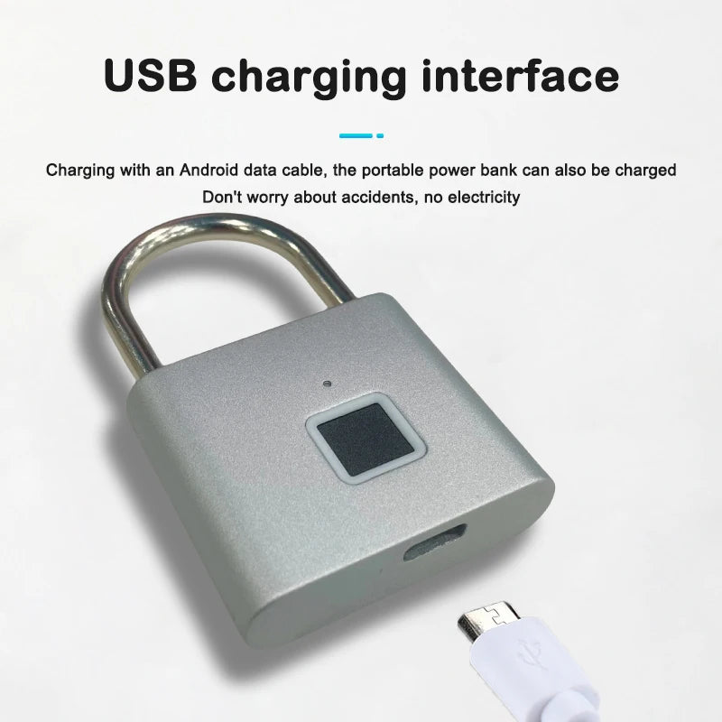 Fingerprint Padlock — Keyless Rain-Resistant Smart Lock