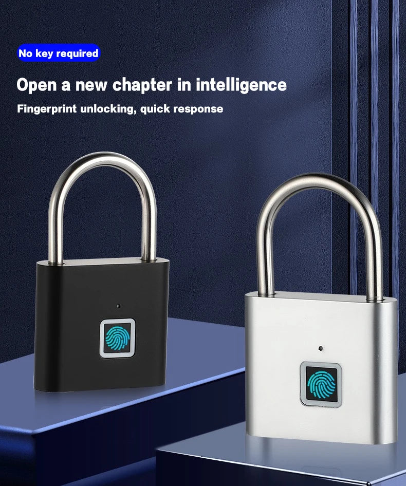 Fingerprint Padlock — Keyless Rain-Resistant Smart Lock