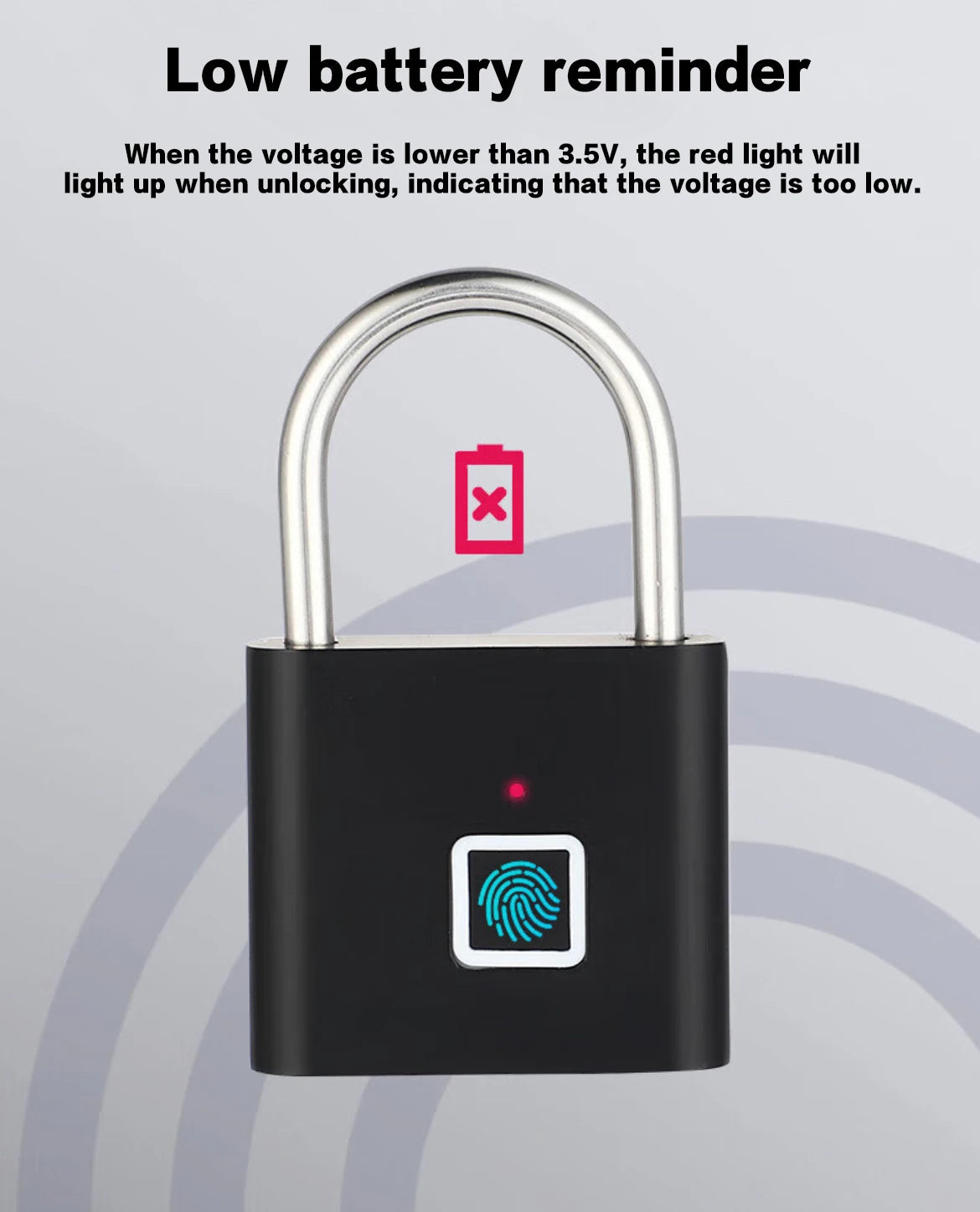 Fingerprint Padlock — Keyless Rain-Resistant Smart Lock